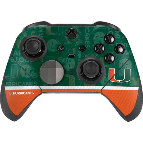 University of Miami U Hurricanes Xbox Elite Wireless Controller Series 2 Skin