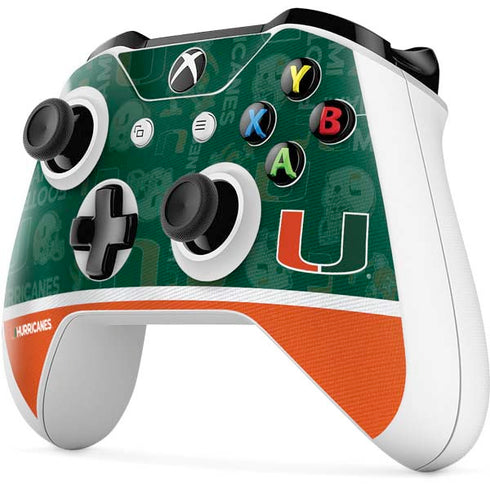 University of Miami U Hurricanes Xbox One S All-Digital Edition Bundle Skin