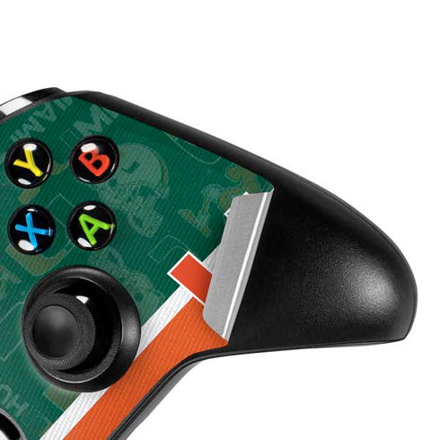 University of Miami U Hurricanes Xbox One X Controller Skin
