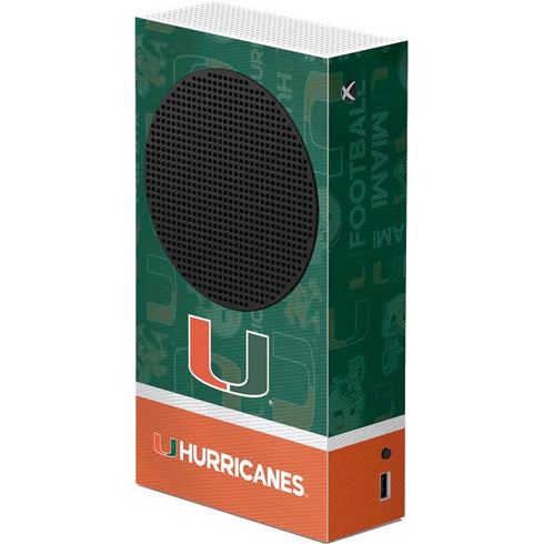 University of Miami U Hurricanes Xbox Series S Console Skin