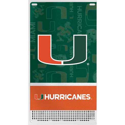 University of Miami U Hurricanes Xbox Series S Console Skin