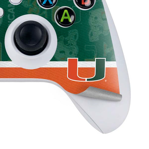 University of Miami U Hurricanes Xbox Series S Controller Skin