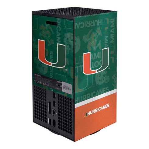 University of Miami U Hurricanes Xbox Series X Bundle Skin