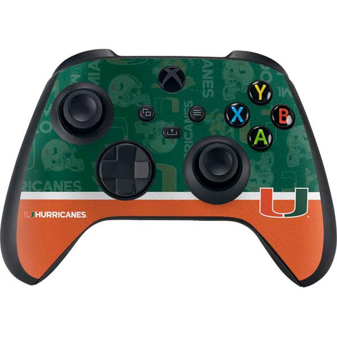 University of Miami U Hurricanes Xbox Series X Controller Skin