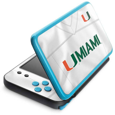 University of Miami White Jersey Nintendo Skins