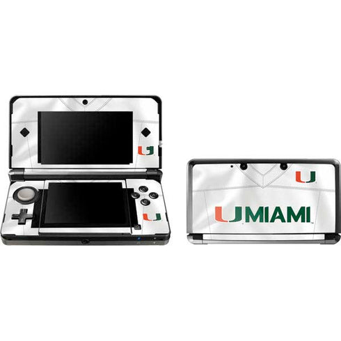 University of Miami White Jersey Nintendo Skins
