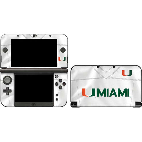 University of Miami White Jersey 3DS XL 2015 Skin