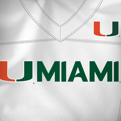University of Miami White Jersey Dell Alienware Skin