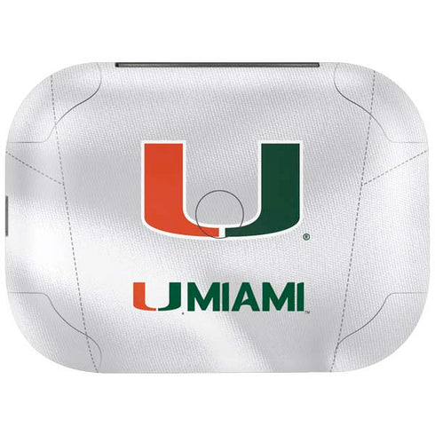 University of Miami White Jersey Amazon Echo Buds Skin
