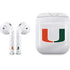 University of Miami White Jersey Apple AirPods 2 Skin