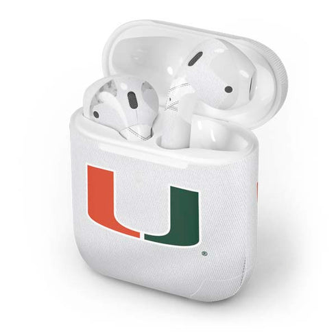 University of Miami White Jersey Apple AirPods 2 Skin