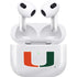 University of Miami White Jersey Apple AirPods (3rd Gen 2021) Skin