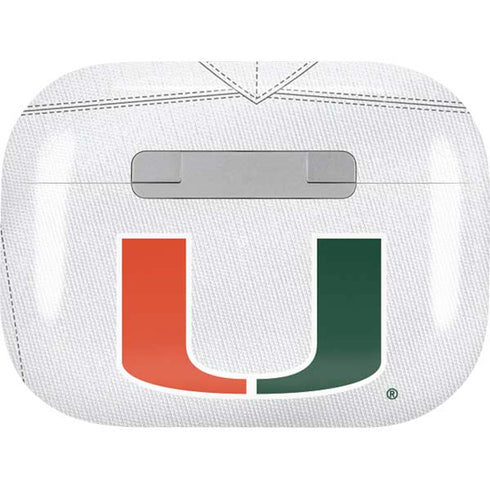 University of Miami White Jersey Apple AirPods Pro Skin