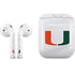 University of Miami White Jersey Apple AirPods Skin