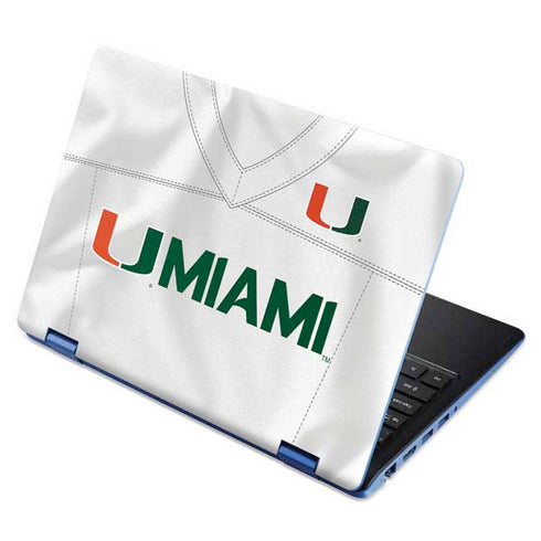 University of Miami White Jersey Aspire R11 11.6in Skin