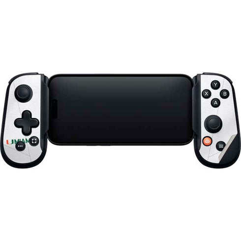 University of Miami White Jersey Backbone One for iPhone Game Controller Skin