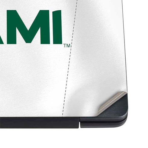 University of Miami White Jersey Dell Vostro Skin