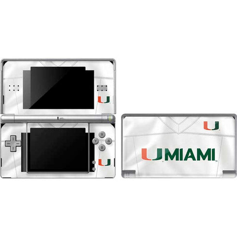 University of Miami White Jersey Nintendo Skins