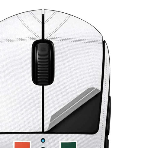 University of Miami White Jersey G Pro Wireless Gaming Mouse Skin