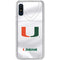 University of Miami White Jersey Galaxy A10e Clear Case