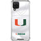 University of Miami White Jersey Galaxy A12 Clear Case