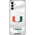 University of Miami White Jersey Galaxy A13 5G Clear Case