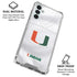 University of Miami White Jersey Galaxy A13 5G Clear Case