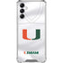 University of Miami White Jersey Galaxy A14 5G Clear Case