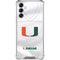 University of Miami White Jersey Galaxy A15 5G Clear Case