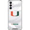 University of Miami White Jersey Galaxy A16 5G Clear Case