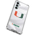 University of Miami White Jersey Galaxy A16 5G Clear Case