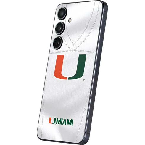 University of Miami White Jersey Galaxy A16 5G Skin