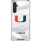 University of Miami White Jersey Galaxy A17 Clear Case