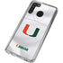 University of Miami White Jersey Galaxy A21 Clear Case