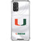 University of Miami White Jersey Galaxy A32 5G Clear Case