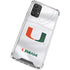 University of Miami White Jersey Galaxy A32 5G Clear Case