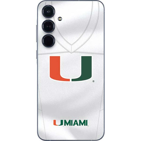 University of Miami White Jersey Galaxy A36 5G Skin