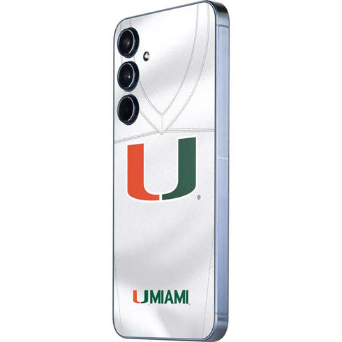 University of Miami White Jersey Galaxy A36 5G Skin