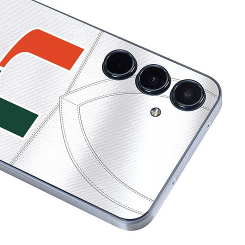 University of Miami White Jersey Galaxy A36 5G Skin