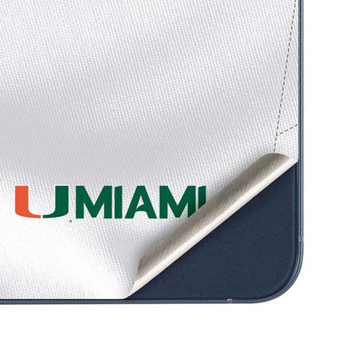 University of Miami White Jersey Galaxy A36 5G Skin