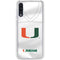 University of Miami White Jersey Galaxy A50 Clear Case