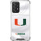 University of Miami White Jersey Galaxy A52 5G Clear Case