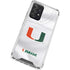 University of Miami White Jersey Galaxy A52 5G Clear Case