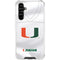 University of Miami White Jersey Galaxy A54 5G Clear Case