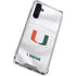 University of Miami White Jersey Galaxy A54 5G Clear Case