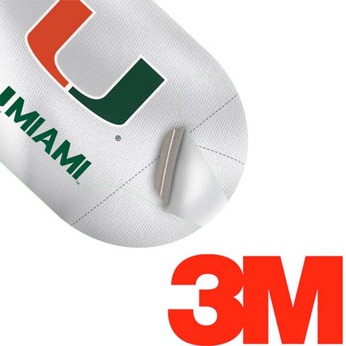 University of Miami White Jersey Galaxy Buds Plus Skin