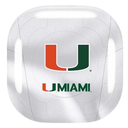 University of Miami White Jersey Galaxy Buds Pro Skin