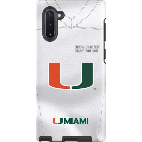 University of Miami White Jersey Galaxy Cases