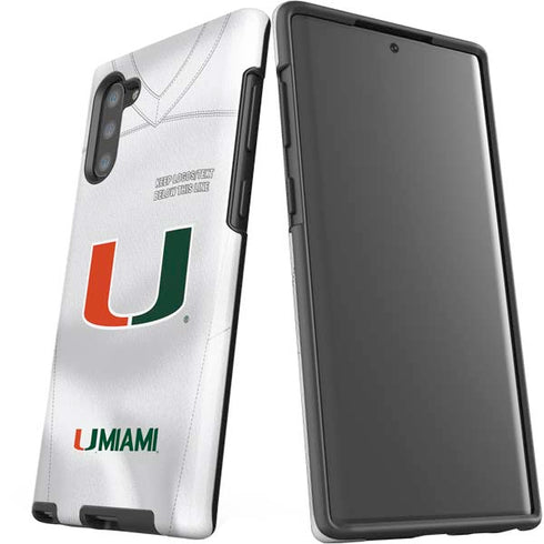 University of Miami White Jersey Galaxy Note 10 Pro Case