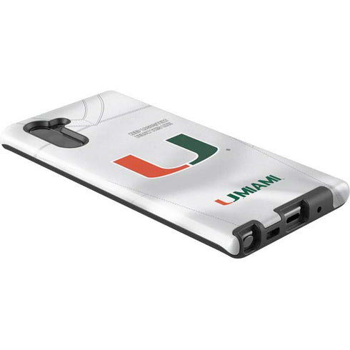 University of Miami White Jersey Galaxy Note 10 Pro Case